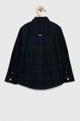 Дитяча бавовняна сорочка Tommy Hilfiger колір зелений (3073794)