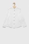 Дитяча лляна сорочка United Colors of Benetton колір білий (3247475)