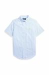 Дитяча бавовняна сорочка Polo Ralph Lauren колір блакитний (2971005)