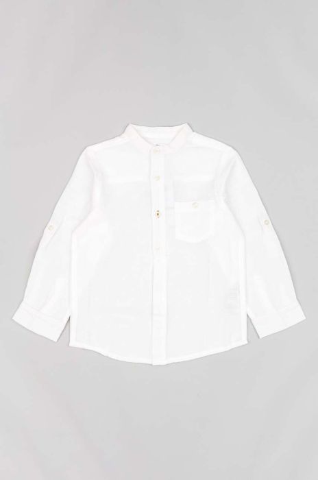 Дитяча сорочка з домішкою льну zippy колір білий (3122644)