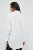 Бавовняна сорочка Tommy Hilfiger жіноча колір білий relaxed класичний комір (2885265)