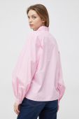 Бавовняна сорочка Tommy Hilfiger жіноча колір рожевий regular класичний комір (2873801)
