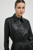 Сорочка BOSS жіноча колір чорний regular класичний комір (2905767)