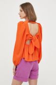 Блузка Notes du Nord жіноча колір помаранчевий однотонна