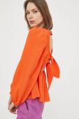 Блузка Notes du Nord жіноча колір помаранчевий однотонна
