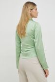 Сорочка Samsoe Samsoe жіноча колір зелений slim класичний комір