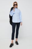 Сорочка PS Paul Smith жіноча relaxed класичний комір колір блакитний (2925742)