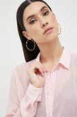 Сорочка Guess жіноча колір рожевий regular класичний комір (3044104)