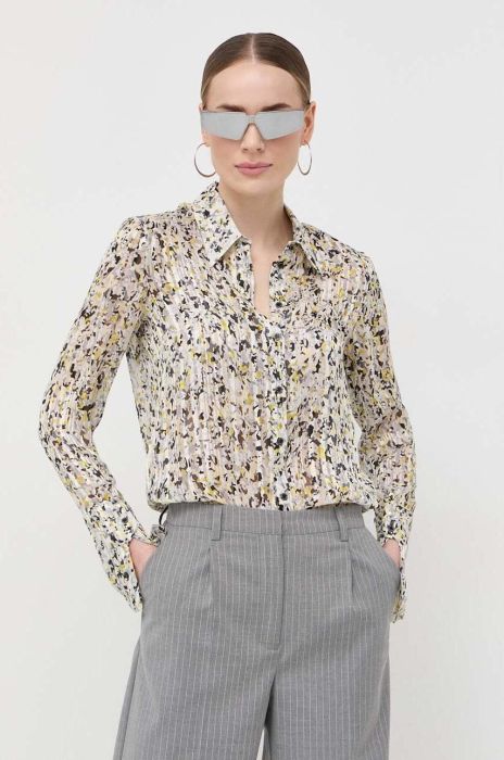 Сорочка Patrizia Pepe жіноча regular класичний комір колір барвистий (3105696)