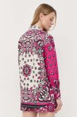 Бавовняна сорочка Red Valentino жіноча колір рожевий relaxed класичний комір