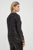 Шовкова блузка Red Valentino жіноча колір чорний візерунок (2893637)