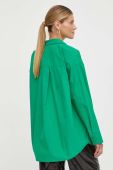 Бавовняна сорочка R?sum? жіноча колір зелений relaxed класичний комір