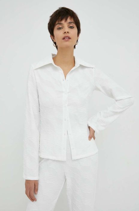 Сорочка R?sum? жіноча колір білий regular класичний комір