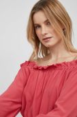 Блузка Pepe Jeans жіноча колір червоний однотонна