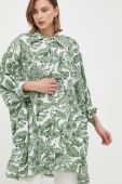 Бавовняна сорочка Twinset жіноча колір зелений relaxed класичний комір
