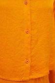 Сорочка American Vintage жіноча колір помаранчевий regular класичний комір