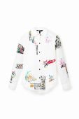 Бавовняна сорочка Desigual жіноча колір білий regular класичний комір (3044154)
