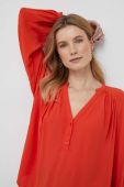 Блузка United Colors of Benetton жіноча колір помаранчевий однотонна