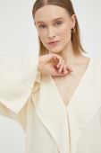 Блузка By Malene Birger жіноча колір бежевий однотонна