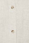 Сорочка з домішкою льону By Malene Birger колір бежевий relaxed класичний комір