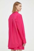 Бавовняна сорочка Herskind Henriette жіноча колір рожевий relaxed класичний комір