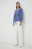 Бавовняна сорочка Bruuns Bazaar Blazing Harriet жіноча regular колір блакитний