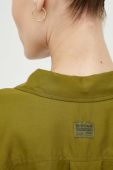 Сорочка G-Star Raw жіноча колір зелений relaxed класичний комір (3266916)
