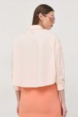 Бавовняна сорочка Armani Exchange жіноча колір помаранчевий relaxed класичний комір