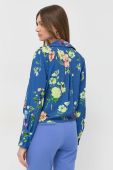 Блузка MAX&Co. жіноча колір синій візерунок (3139949)