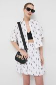 Бавовняна сорочка Karl Lagerfeld жіноча колір білий relaxed класичний комір (3122670)