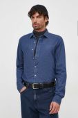 Джинсова сорочка Michael Kors чоловіча slim класичний комір колір блакитний (3600240)