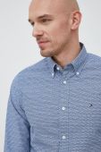 Бавовняна сорочка Tommy Hilfiger чоловіча regular комір button-down колір блакитний (2965004)