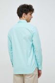 Сорочка Tommy Hilfiger чоловіча колір бірюзовий regular комір button-down