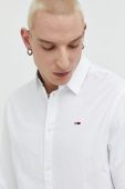 Бавовняна сорочка Tommy Jeans чоловіча колір білий regular класичний комір (3018476)