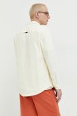 Бавовняна сорочка Tommy Jeans чоловіча колір жовтий regular класичний комір