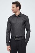 Сорочка BOSS чоловіча колір чорний regular класичний комір (3147586)