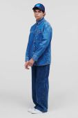 Джинсова сорочка Karl Lagerfeld Jeans чоловіча regular класичний комір колір блакитний