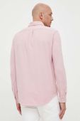 Бавовняна сорочка Polo Ralph Lauren чоловіча колір рожевий regular комір button-down (3256658)