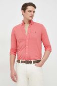 Бавовняна сорочка Polo Ralph Lauren чоловіча колір червоний regular комір button-down (2856471)