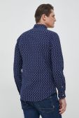 Сорочка Polo Ralph Lauren чоловіча колір синій slim комір button-down (2943139)