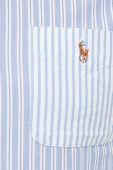 Бавовняна сорочка Polo Ralph Lauren чоловіча regular комір button-down колір блакитний (2850872)