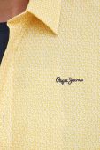 Бавовняна сорочка Pepe Jeans чоловіча колір жовтий regular класичний комір