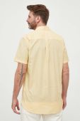 Бавовняна сорочка Pepe Jeans чоловіча колір жовтий regular класичний комір