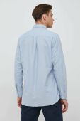 Бавовняна сорочка Pepe Jeans Fabio Чоловіча regular комір button-down колір блакитний