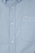 Бавовняна сорочка Pepe Jeans Fabio Чоловіча regular комір button-down колір блакитний