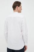 Сорочка з льону Pepe Jeans колір білий regular зі стійкою