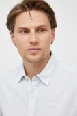 Сорочка з льону Pepe Jeans regular класичний комір колір блакитний (3257660)