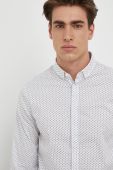 Сорочка Armani Exchange чоловіча колір бежевий slim комір button-down (2954416)