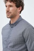 Сорочка Armani Exchange чоловіча колір синій slim комір button-down (2954411)