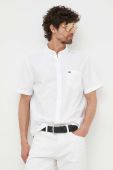 Бавовняна сорочка Lacoste чоловіча колір білий regular комір button-down (3291586)